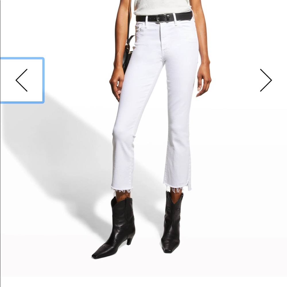 3x1 White Cropped Jean